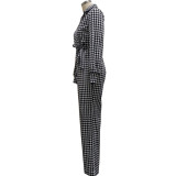 Fashion digital printing V-neck women's jumpsuit SMR10324 