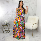 Fashion digital printing women's dress SMR10309