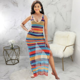 Fashion Super Stretch Mesh Anti-Sai Beach Skirt SMR10149