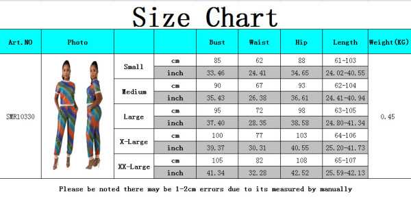 Casual fashion digital printing sports suit two-piece suit SMR10330