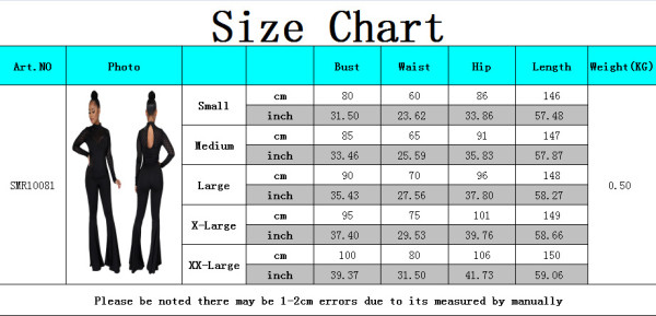 Fashion lace long-sleeved white-collar women's jumpsuit SMR10081