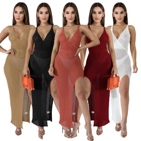 Fashion night show stretch net women's dress SMR10105