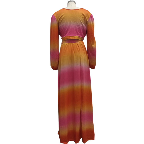 Fashion digital printing women's two-piece suit SMR10213