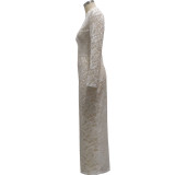 Sexy fashion high stretch lace women's dress SMR10087
