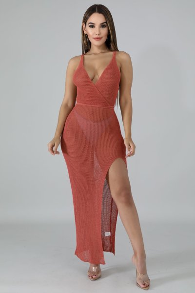 Fashion night show stretch net women's dress SMR10105