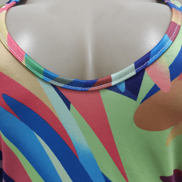 Fashion digital printing women's dress SMR10258