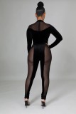 Fashion night show stretch mesh women's jumpsuit SMR10078 