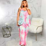Casual Fashion Loose Sleeveless V-Neck Sling Dress SMR10208