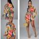 Fashion digital printing stitching suit two-piece suit SMR10227