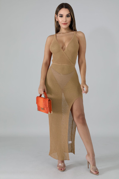 Fashion night show stretch net women's dress SMR10105