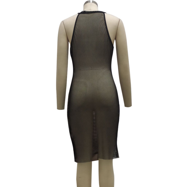 Fashion nightclub stretch mesh dress SMR10242