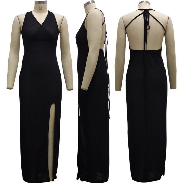 Fashion night show stretch net women's dress SMR10105