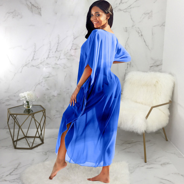 Sexy Fashion Anti-Sai Encrypted Pearl Chiffon Dress SMR10091