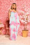 Casual Fashion Loose Sleeveless V-Neck Sling Dress SMR10208