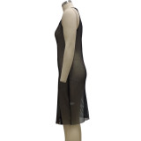Fashion nightclub stretch mesh dress SMR10242