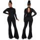 Fashion lace long-sleeved white-collar women's jumpsuit SMR10081