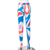 Multicolor printed tights leggings buttocks step pants X21PT198