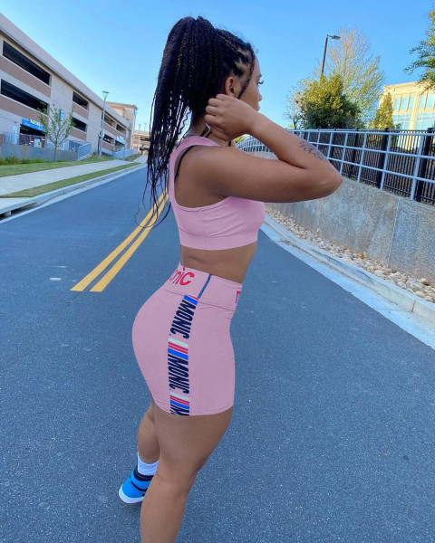 Fashion, leisure, fresh and beautiful sports set two-piece suit Y7013