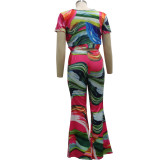Two sets of fashion digital printed chest straps SMR10207