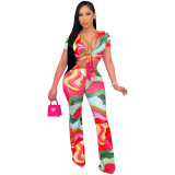 Two sets of fashion digital printed chest straps SMR10207