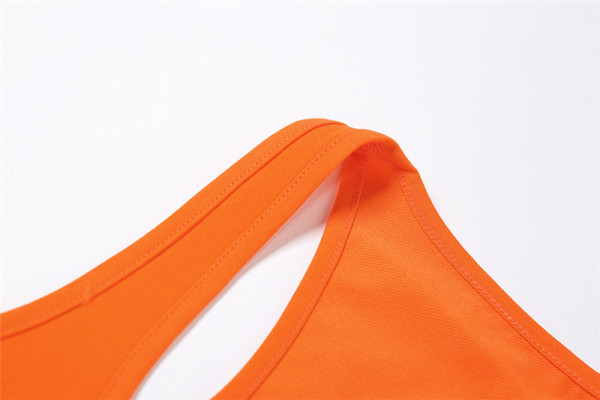 New product solid color high waist fashion sports casual shorts vest suit K21S02541