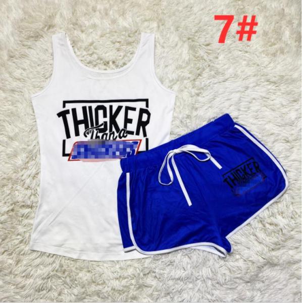 Sexy graphic print suspender shorts suit yoga pants suit D9347