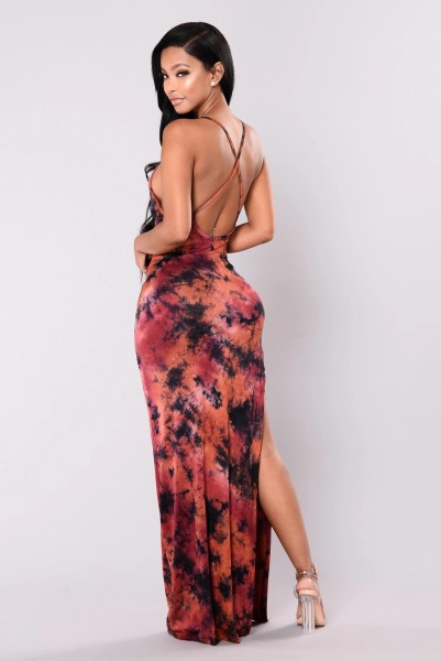 Fashion digital printing women's dress SMR10123