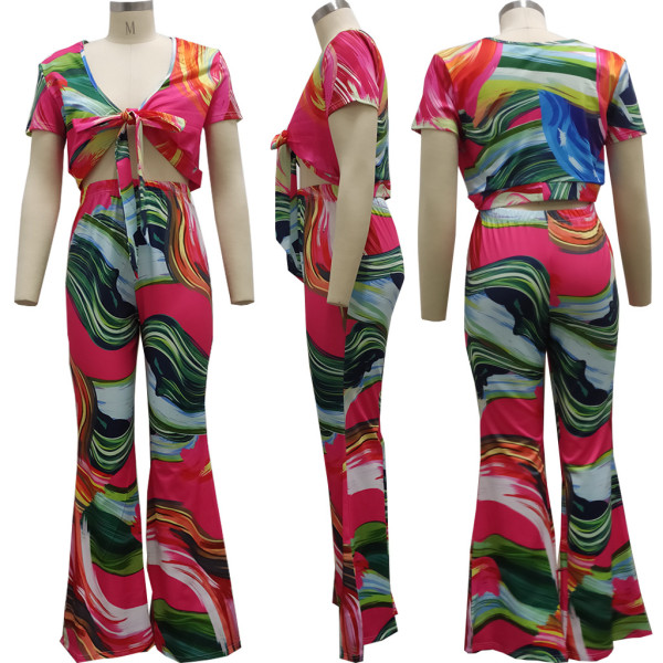 Two sets of fashion digital printed chest straps SMR10207