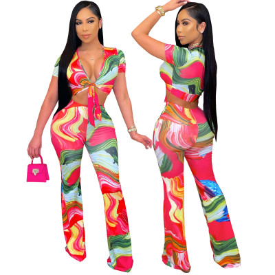 Two sets of fashion digital printed chest straps SMR10207