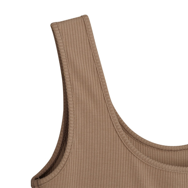 Sleeveless chest-wrapped side cutout hip-lifting body slimming jumpsuit A20401R