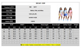 Fashion summer new pants suit printing two-piece casual T-shirt with drawstring on both sides HM5477