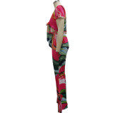 Two sets of fashion digital printed chest straps SMR10207