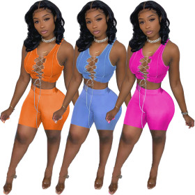 Sexy women's cardigan lace two-piece suit XY9107
