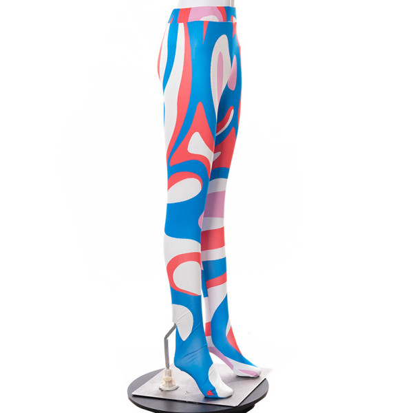 Multicolor printed tights leggings buttocks step pants X21PT198