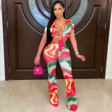 Two sets of fashion digital printed chest straps SMR10207