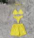 Bikini Bikini Letter Embroidered Bikini Shorts Three-piece Set 15 Colors R1166