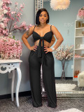 Urban casual loose solid color two-piece suit KY1001