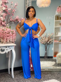Urban casual loose solid color two-piece suit KY1001