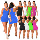 Pure color vest dress summer light and thin elastic tight-fitting dress women W8228-1