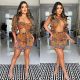 Fashion casual wrap breast dress AT65001