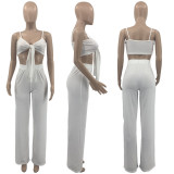Urban casual loose solid color two-piece suit KY1001