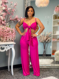 Urban casual loose solid color two-piece suit KY1001