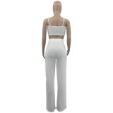 Urban casual loose solid color two-piece suit KY1001
