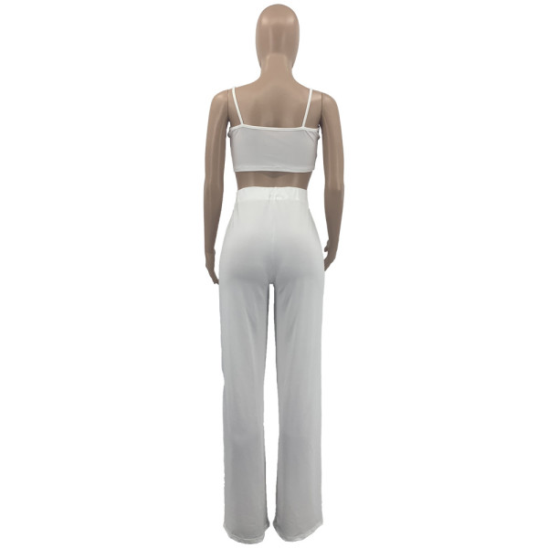 Urban casual loose solid color two-piece suit KY1001