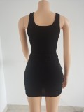 Gold velvet solid color sexy V-shaped suit two-piece swimsuit short skirt FFD1115