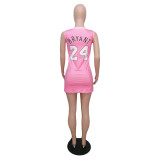 Round neck print basketball dress new CN0144