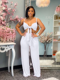 Urban casual loose solid color two-piece suit KY1001