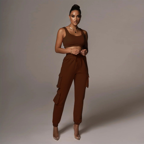Plus size women's clothing yoga suit fashion casual pants suit H1651