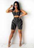 Fashion splicing sling sports and leisure suit CM2141
