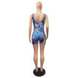 Fashion tight-fitting buttocks sexy jumpsuit H1647